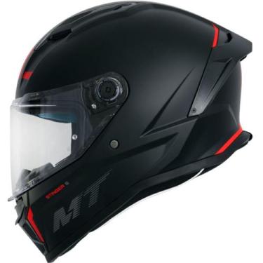 Imagem de Capacete Moto Fechado Mt Stinger 2 Preto Fosco Solid A1 - Mt Helmets, 