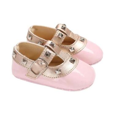 Imagem de Sandálias De Couro Para Bebê Menina, Estilo Coreano, Com Rebites, Para