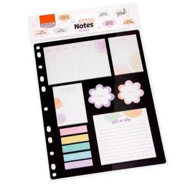 Imagem de Bloco smart notes multiplos fichários floral brw