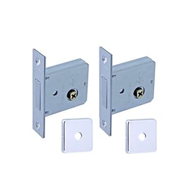 Imagem de Fechadura Tetra Chave Dupla, Arouca Fechaduras, 4002/080-D-Ip, Inox Polido