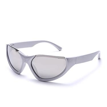 Imagem de Óculos de sol polarizados femininos masculinos design espelho esportivo de luxo vintage unissex óculos de sol masculinos motorista tons óculos uv400,23, como mostrado