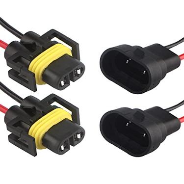 Imagem de Conector adaptador de soquete macho H8 H11 880 881 conector de fiação e adaptador fêmea de fiação compatível com faróis ou faróis de neblina. 2 conjuntos