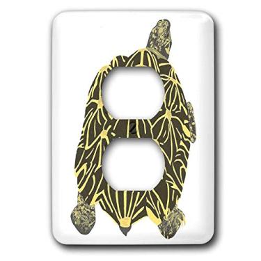 Imagem de 3dRose Capa de tomada com 2 plugues para pintura de tartaruga de estrela lsp_15323_6