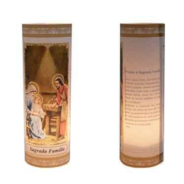 Imagem de 3 Velas Votivas 7 Dias Imagem Sagrada Família Oração