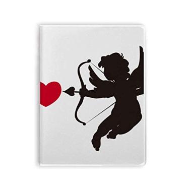 Imagem de Caderno com estampa de coração do anjo do Cupido com capa macia