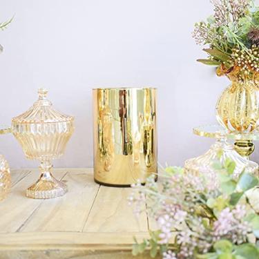 Imagem de Vaso de Flores Tubo 15x20 cm Dourado | Linha Vasos Decorativos Formosinha