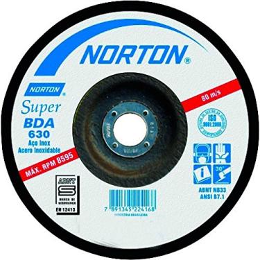 Imagem de Disco de desbaste para inox 4.1/2" x 3/16" x 7/8" - BDA530