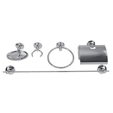 Imagem de Kit Acessórios Para Banheiro Aço Inox 5 Peças Junior Cod02