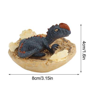 Imagem de Meia eclosão de dinossauros Shell Broken Dinosaur Model Toy com base Home Decor