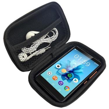 Imagem de Capa para MP3 Player AGPTEK de 4 polegadas, capa rígida Lamshaw para viagem e armazenamento, compatível com AGPTEK T06S / MT05 MP3 Player de 4 polegadas (preto)