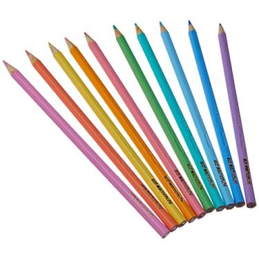 Imagem de EcoLápis de Cor Multicolor, Tons Pastel, 11.1000NP, Estojo com 10 Cores