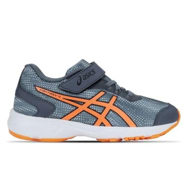 Imagem de Tênis Infantil Asics Fantasy 4 Infantil - Cinza e Laranja (br_footwear_size_system, big_kid, numeric, numeric_26)