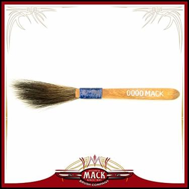 Imagem de The Original Mack Sword Striping Size 0000 Series 10 Pincel de cabelo de esquilo azul para riscas de cabelo de 9,5 cm de largura da cabeça