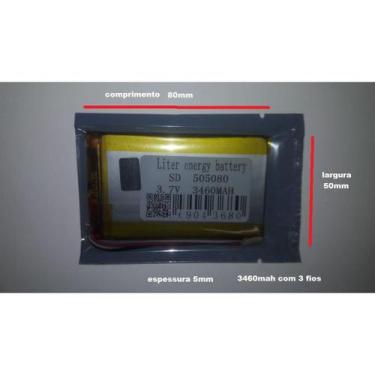Imagem de Bateria Tablet Foston 5mm X50mm X 80mm 3 Fios 3460 Mah - bgb