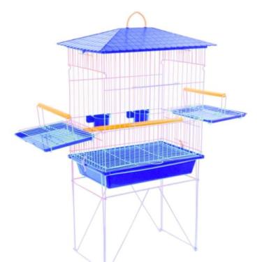 Imagem de Gaiola Viveiro Calopsita Mansa Acessórios Agapornis Maritaca Epóxi Bri