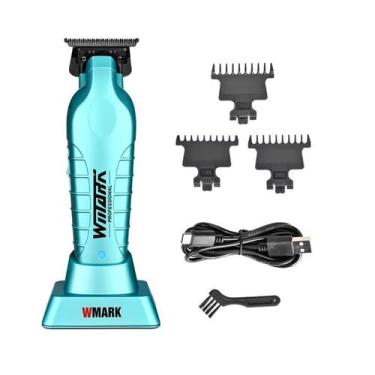 Imagem de Maquina de Acabamento Wmark 317 Azul com base Profissional