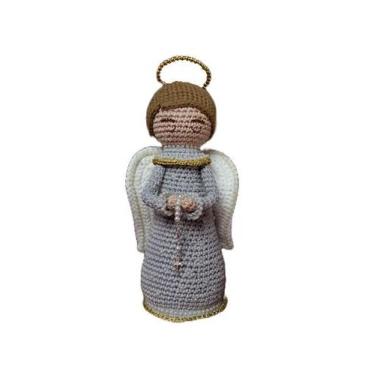 Imagem de Anjinho de crochê delicado em amigurumi - PRESENTE CATOLICO ARTESANAL
