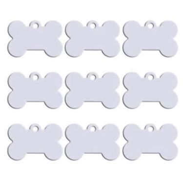 Imagem de Plaquinha de Identificação para pets e animais de estimação com gravaç