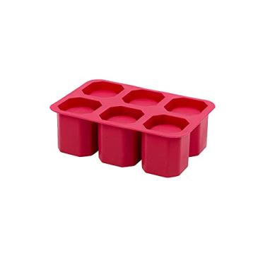 Imagem de Luciano Housewares Molde de silicone antiaderente para assar biscoitos, 17,8 cm C x 12,7 cm L x 5,7 cm A, vermelho, 17,7 cm