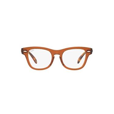 Imagem de Ray-Ban Armação quadrada para óculos de grau Ry9707v para crianças, Lente transparente marrom/demonstração, 44 mm