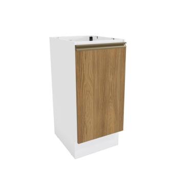 Imagem de Balcão Celeste Kappesberg 100% Mdf 1 Porta Branco/nogueira