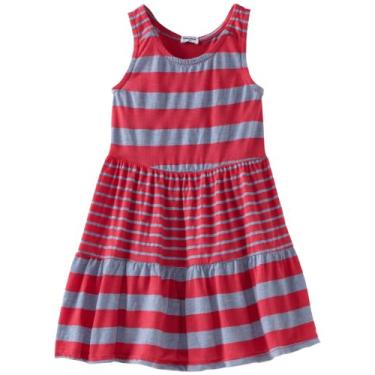 Imagem de Splendid Vestido listrado Little Girls Marseille Chambray, Flamingo, 6X