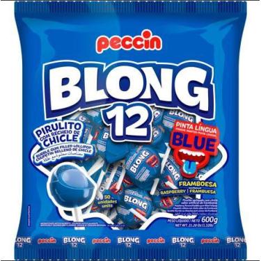 Imagem de Pirulito Blong 12 Blue Peccin - Pacote 50 UN