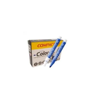 Imagem de Pincel Hidrografico Compactor Color  Caixa Com 12 Unidades, Azul