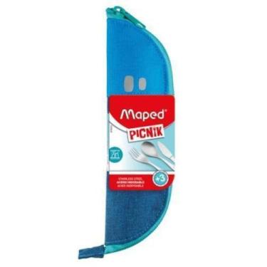 Imagem de Kit Talheres Inox C/3 Peças Picnik Concept Kids ul 878003 - Maped