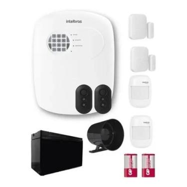 Imagem de Kit Alarme Intelbras Residencial Comercial 4 Sensores 24 Net