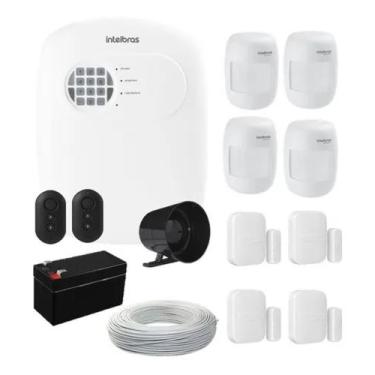 Imagem de Kit Alarme Intelbras Residencial Comercial 8 Sensor Via App
