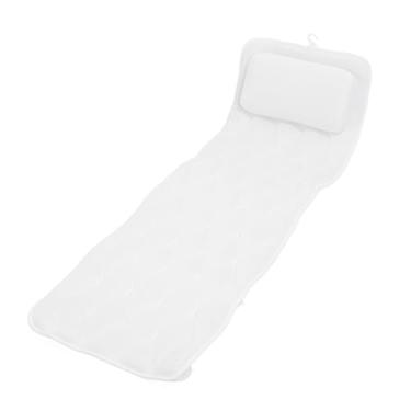 Imagem de Almofada de Banho de Corpo Inteiro para Banheira, Almofada de Banheira Grossa Antiderrapante de 50,2 pol. Com Ventosas, Almofada de Banheira Luxuosa de Secagem Rápida para Banho