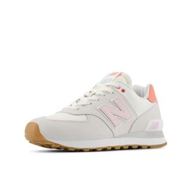 Imagem de New Balance Tênis feminino 574 V2 Spring, Reflexão/açúcar rosa, 35