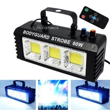 Imagem de Strobo Flash 60W Canhão Refletor Com Controle Remoto Sensor Rítmico Fe