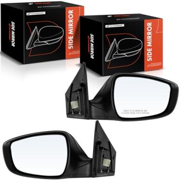 Imagem de A-Premium Par (2) espelhos retrovisores elétricos do lado do motorista e do passageiro - compatível com Hyundai Elantra 2015-2016 - Espelho retrovisor externo preto dobrável manual não aquecido -
