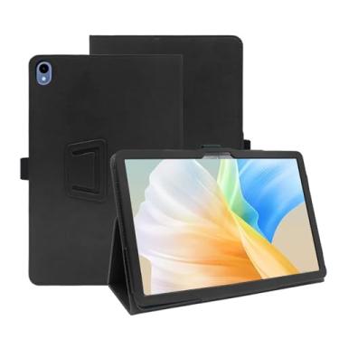 Imagem de FIEWESEY Capa para tablet Walmart Onn 7 Gen 4 2024, capa protetora dobrável de couro PU com suporte para lápis e alça de pulso para Walmart Onn 7 7 polegadas 2024 Modelo: 100135924 (preto)