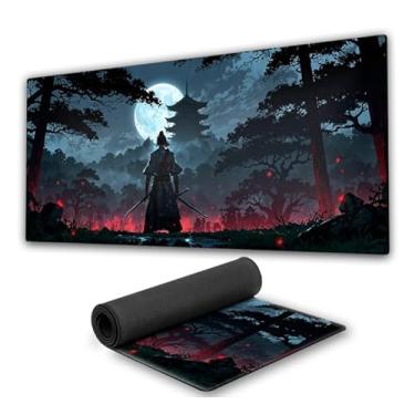 Imagem de Mouse Pad Gamer Samurai Premium fundo de borracha 90x40cm 80x30cm 900x400 800x300 speed mousepad 90x40 80x30 (3, 80x30)