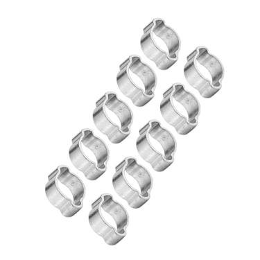 Imagem de 10pcs Ferro Galvanizaram Duas Mangueiras de Orelha para Flerar Tubo a Gasolina, Tubo, Grampo de Tubo, Mangueira Com Acabamento Em Zinco, 5~23mm (15-18mm)