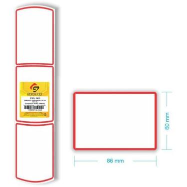 Imagem de Etiqueta para Preço GR-5 60X86MM - Pacote com 3 (100 Unidades Cada) - 