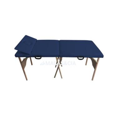 Imagem de Maca Madeira Portátil com Cabeceira 200kg 65cm Largura 10 Cores - BEST