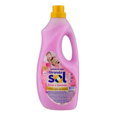 Imagem de Amaciante de Roupa Diluido Rosas e Lavanda Girando Sol 2l