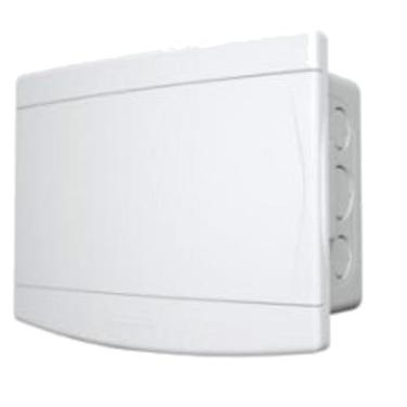 Imagem de Quadro de Distribuição Embutir 6/8 Disjuntores Porta Branca com Barram