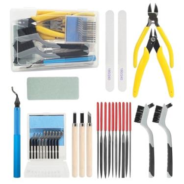 Imagem de VASTOOLS Kit de acessórios para impressora 3D, 31 peças, ferramenta profissional de rebarbação para resina, impressão 3D, solução de limpeza e polimento