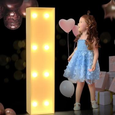 Imagem de Letras iluminadas, letreiro de LED com 26 letras, decoração de parede com alfabeto para festa em casa, bar, casamento, aniversário, festival, operado por bateria