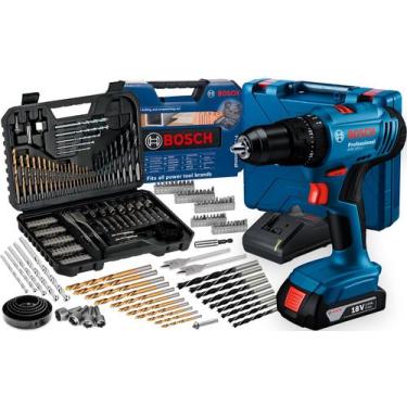 Imagem de Parafusadeira De Impacto Gsb 183-li 18v + Kit 103 Pcs Bosch