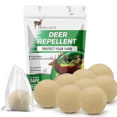 Imagem de CONKAT Repelente de veado, repelente de veados e coelhos ao ar livre, repelente natural de veados ao ar livre, mantém veados e coelhos fora do jardim e quintal, cervos e coelhos, poderoso repelente de