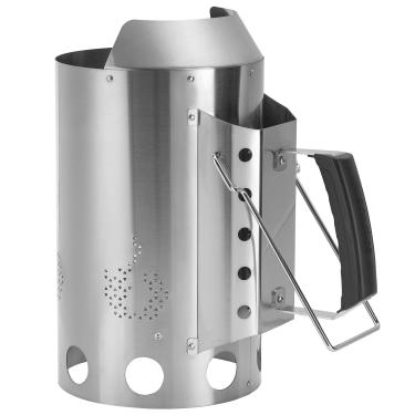 Imagem de onlyfire Arranque de chaminé de churrasco de luxo resistente, acionador de chaminé de carvão de aço inoxidável para churrasqueiras e churrasqueiras a carvão, ferramentas resistentes e fáceis de usar