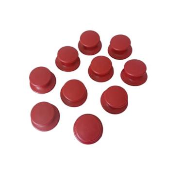 Imagem de Kit 10 Pomel Baquelite Pegador Puxador Vermelho Tampa Panela Frigideira