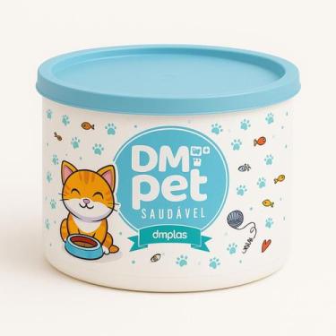 Imagem de Pote de Ração para Pets Unitário - DMPLAS, Gato, Azul