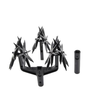 Imagem de Acouto Ferramenta de Cultivador de Mistura de, Leme do Jardim Com Pólo de Aço Inoxidável, Lavoura de Erva Daninha de 2 Em 1-Preparação Eficaz do Jardim (preto)